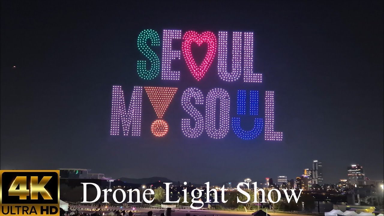 Drone Light Show in Seoul, South Korea I 2025 I 4K