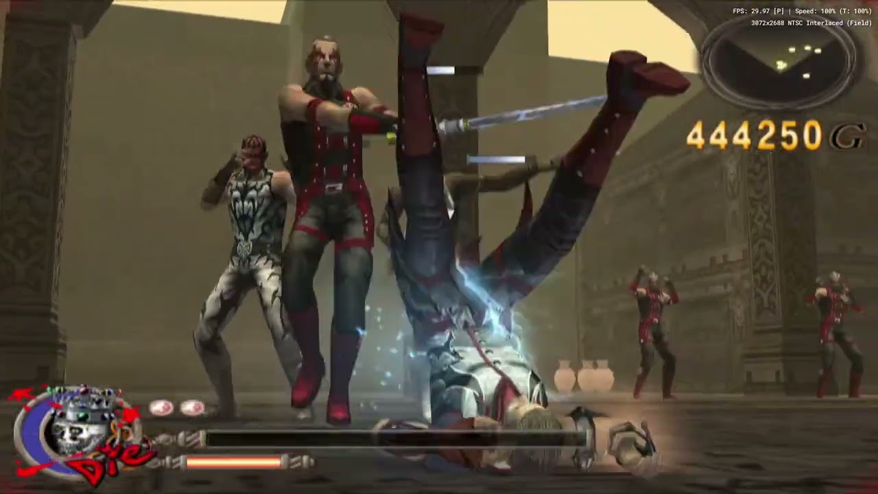God Hand Kick Me Sign Hard Stage 8 Part1 LvL 4(Die) All Enemies