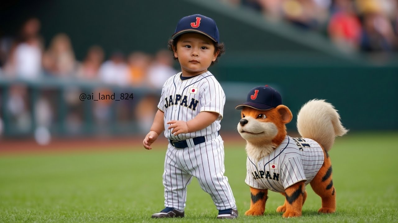 【AI赤ちゃん】2023年 侍ジャパン投手 × ファンタジーモンスター Ver. ⚾️