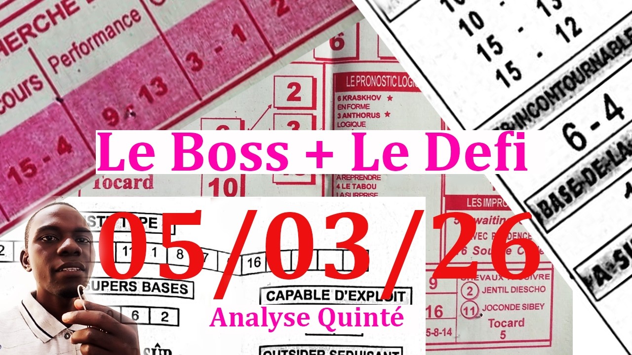 🚨🚨 Le BOSS JEUDI 05 Mars 2026 - Analyse : Saint-Cloud (R1) 1ère course – Teddy