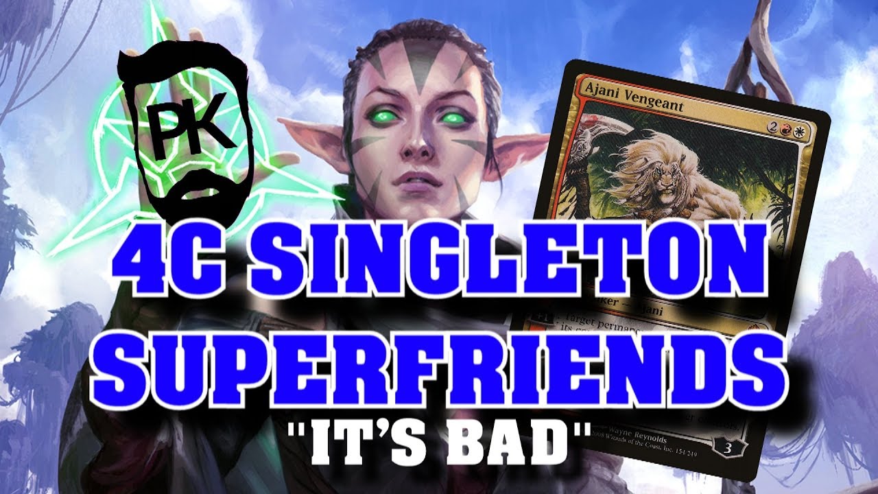 4c Superfriends in Modern - A Singleton Challenge - MTG Gameplay
