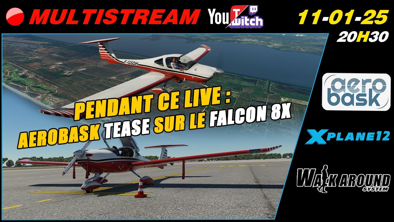 🔴🔁[ MULTISTREAM ][ X-Plane 12 ] Diamond DA20 SV by @aerobask
