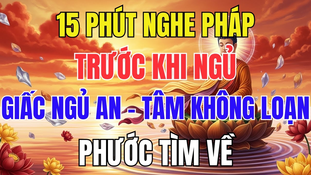 15 Phút Nghe Pháp Trước Khi Ngủ – Giấc Ngủ An, Tâm Không Loạn, Đời Bớt Khổ, Phước Tìm Về