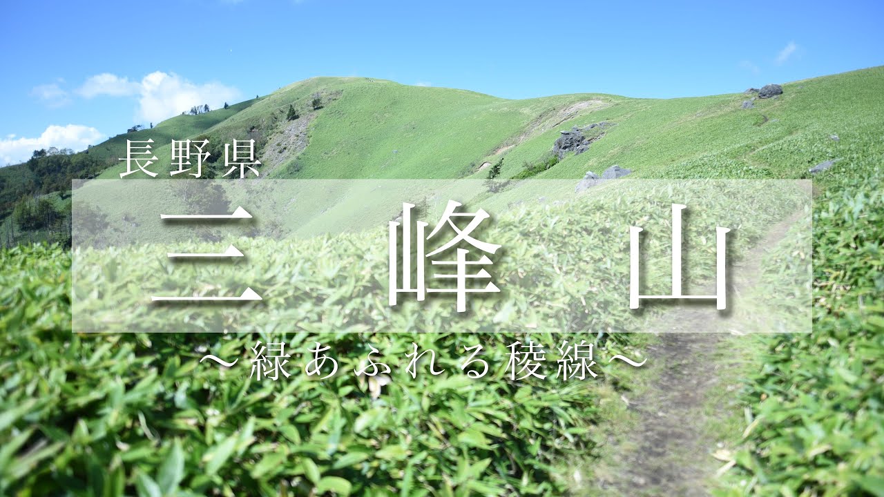 【三峰山】〜緑あふれる稜線〜（長野県）