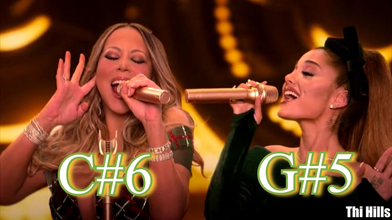 Mariah Carey & Ariana Grande SEPARATED Harmonized Whistle Notes in 