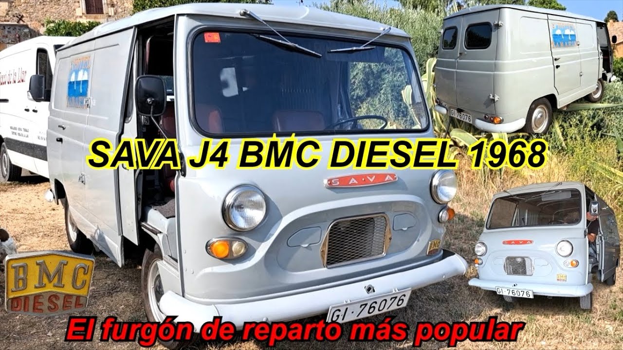 ⛽Sava J4 BMC Diesel 1968. El furgón popular de reparto nacional.