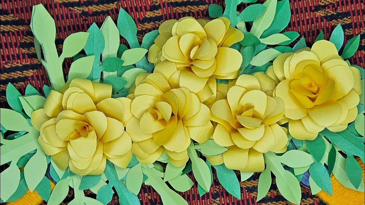 wall hanging idea 💡 using colour paper