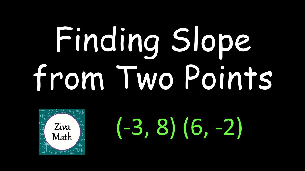 Finding Slope from Two Points | How to Find the Slope of a Line with Two Points | Ziva Math