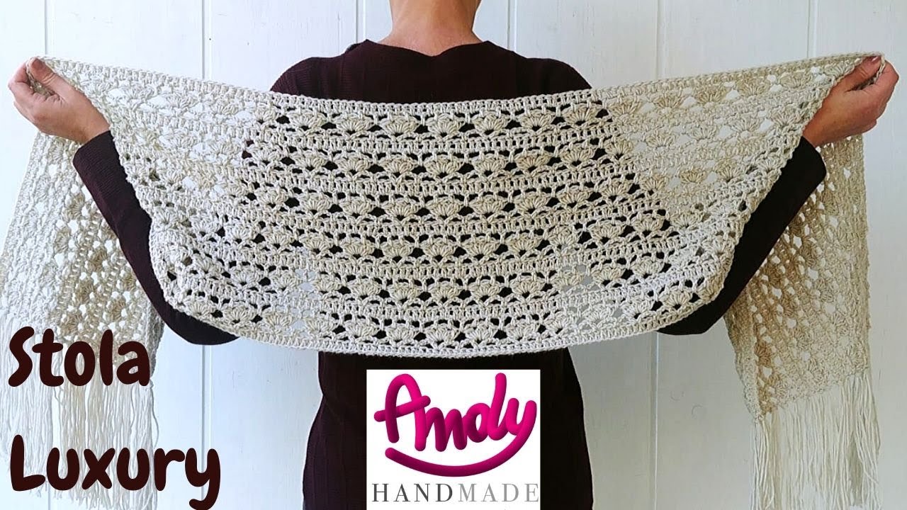 TUTORIAL Stola Sciarpa Uncinetto Luxury