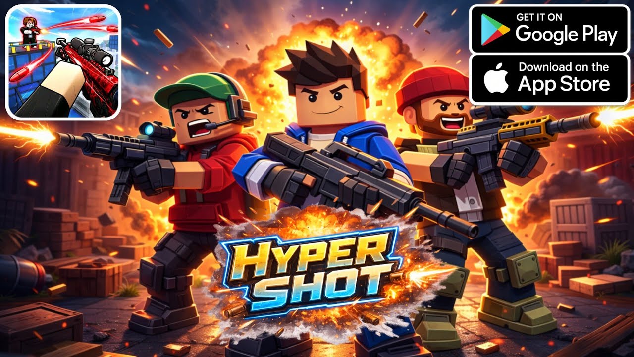 🔫 HyperShot Early Access | Smooth & Crazy FPS Battles 🎯🎮