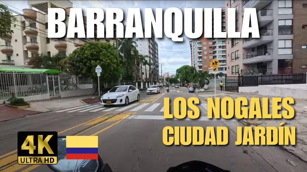 BARRANQUILLA 4K | ¿Habías visitado LOS NOGALES y CIUDAD JARDÍN? Te sorprenderá -🏍️Tour En Moto ✨