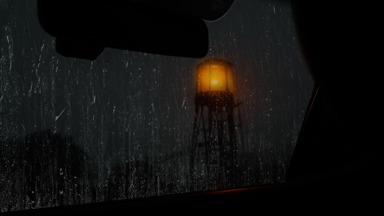 Dark Night Car Window Rain 🌧️ | Deep Sleep Sounds to Calm an Overthinking Mind
