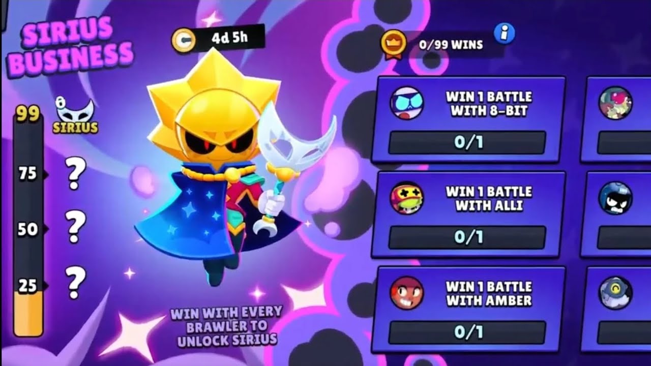 Itt van SIRIUS, a 100. Brawler! Brawl Stars Kis account 34. Rész