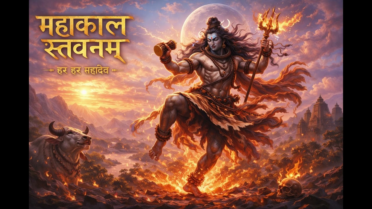 Mahakal Stavanam | 8 Minute Powerful Sanskrit Mahadev Bhajan | Har Har Mahadev | Shiv Tandav Vibes