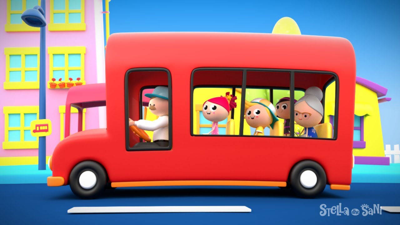 🚌 Autobusi 🚌 (Wheels on the Bus) | Stella dhe Sani