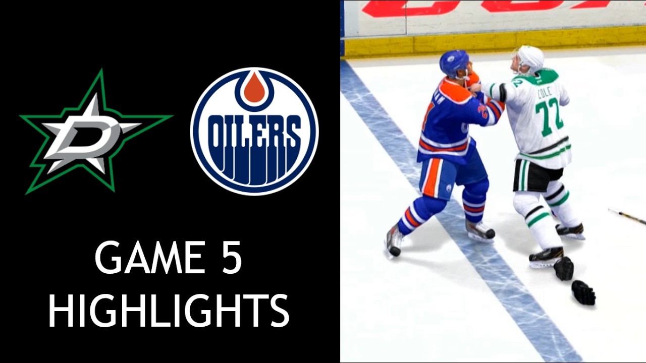 Round 1, Game 5 - Stars @ Oilers - NHL 14 Predictions