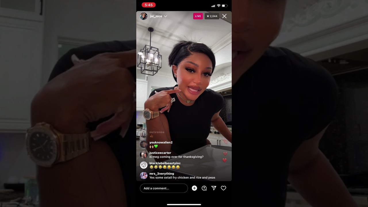 jai nice instagram live baking cookies 🍪 [Sept 21, 2023]