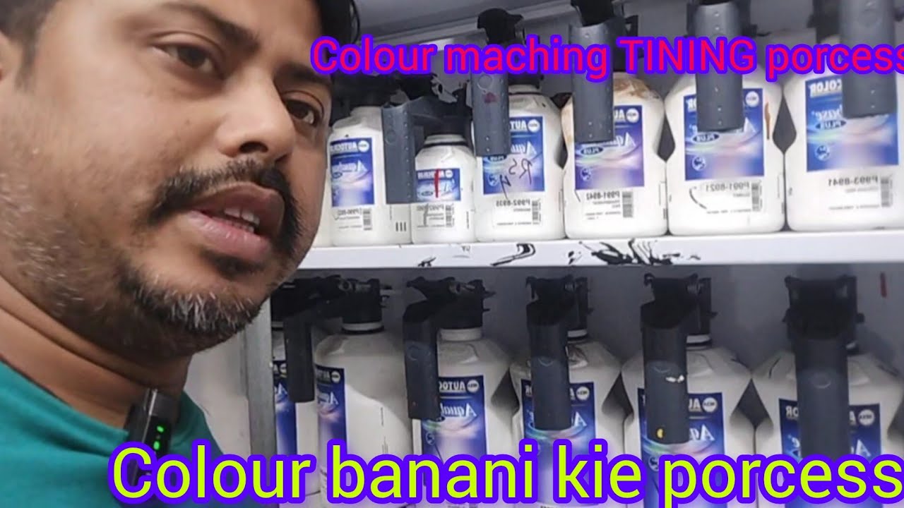 colour maching TINING (colour mixsing porcess) colour car colour paint shop near me