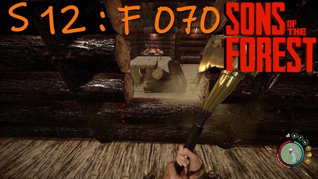 Durchbruch zum Steg und ein wenig Licht für das Bootshaus | S12-F070 | Sons of the Forest