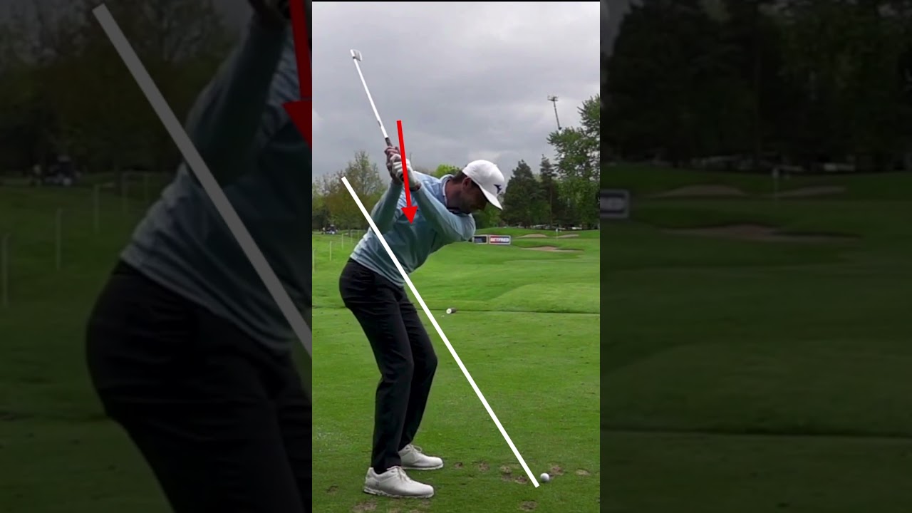 Golfschwung Zeitlupe Eisen  #golftraining