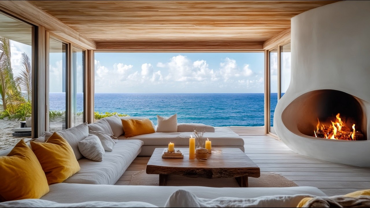 Beautiful March Weekend by the Beach | Soft Bossa Nova for Chill Mood