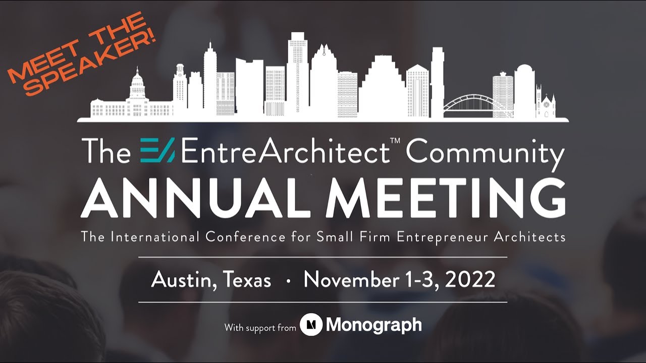 Emily Mottram and Mike Maines - Speakers at the EntreArchitect Annual Meeting