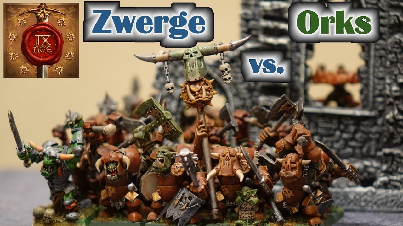 Fantasy Battles The 9th Age Einführung und Spielbericht Zwerge vs. Orks - für Anfänger