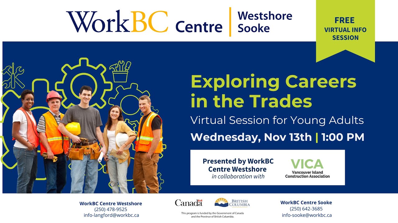 Exploring Careers in the Trades: Virtual Session for Young Adults