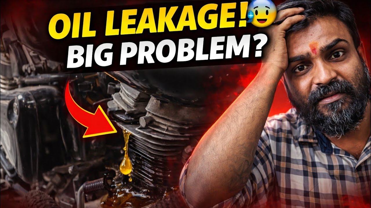 Royal Enfield Oil Leakage Problem 😱 | Real Reason & Fix @ashubike_ motorcycle oil leak fix