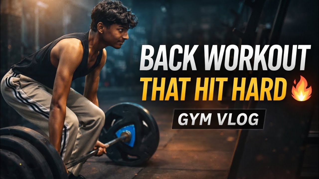 BACK WORKOUT 🔥 Deadlift Day | Aaj Ka Gym Vlog 💪