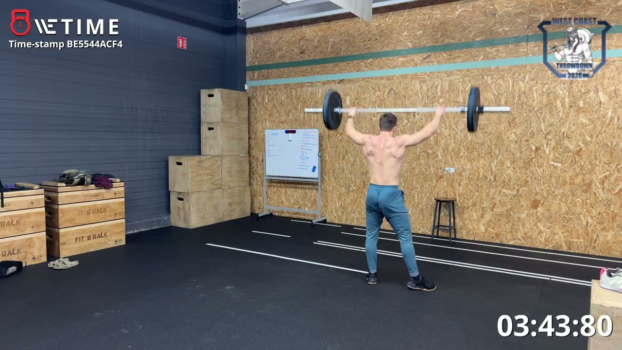 WOD 1 WCT26 athlète b team RX crossfit riberac 