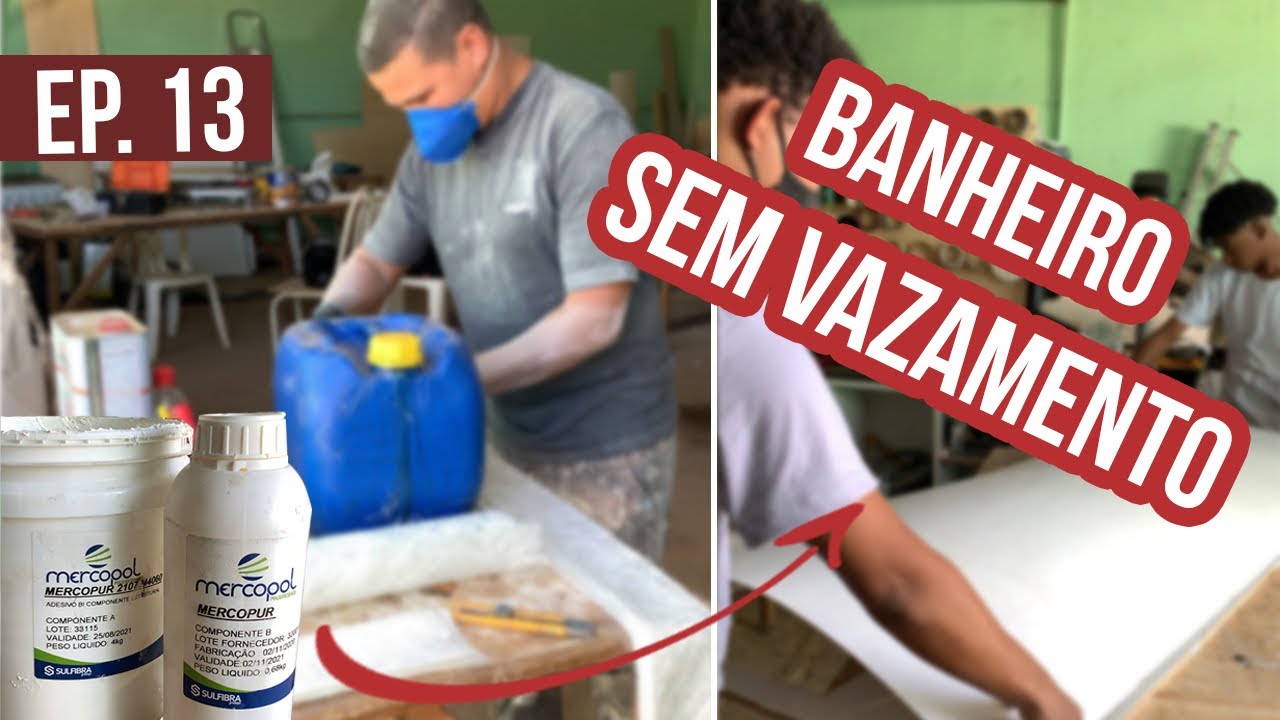 BANHEIRO DO MOTORHOME EM FIBRA DE VIDRO