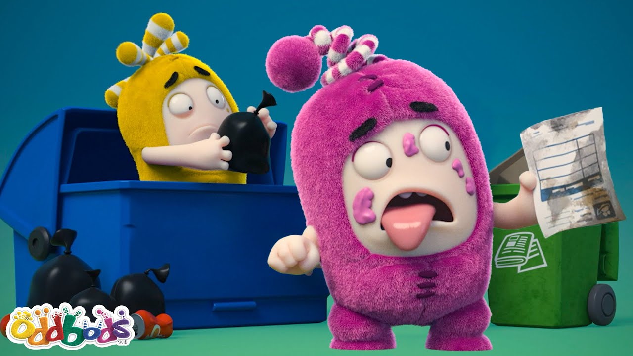 Newt Tries to Save Paper 📄🚮 | BEST OF NEWT 💗 | ODDBODS | Funny Cartoons for Kids