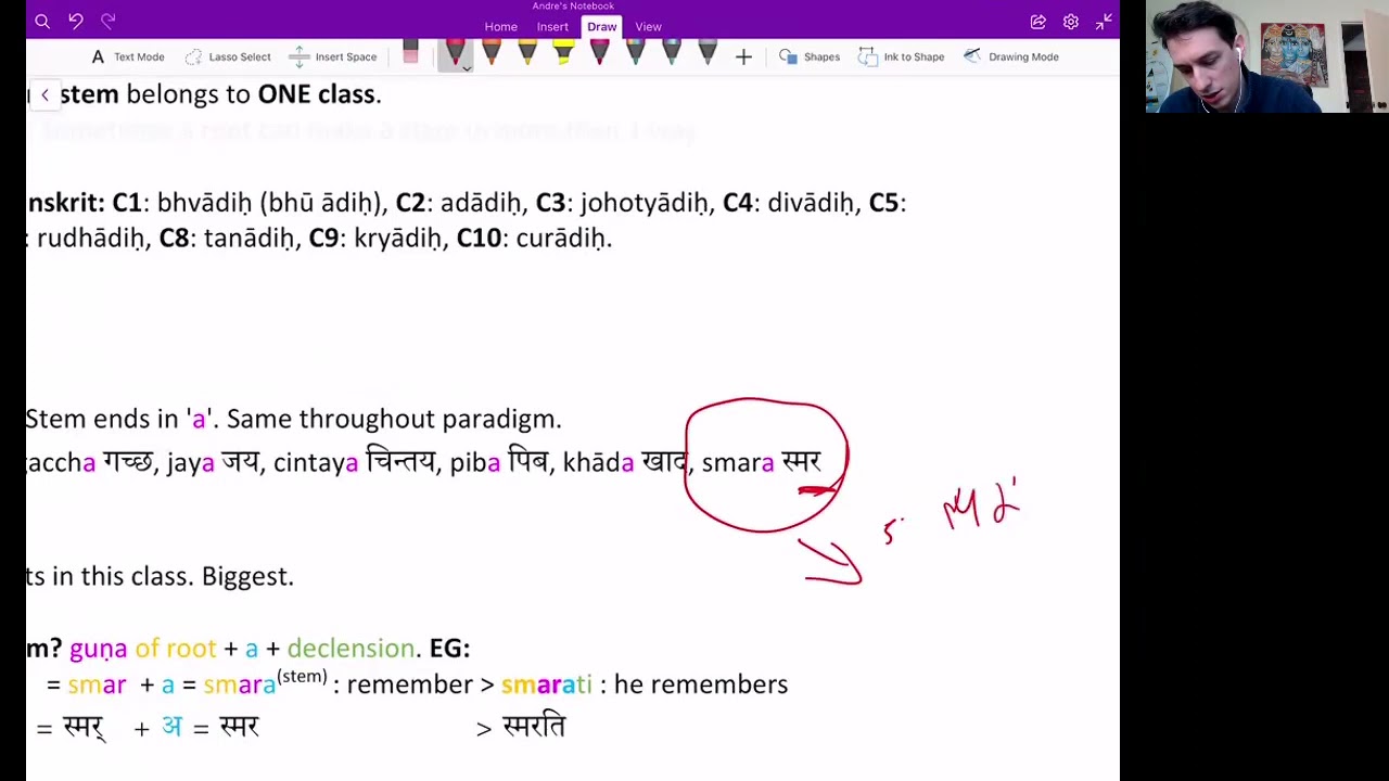Lesson 54 - Sanskrit for Beginners Course: Constructing Root Verb Classes