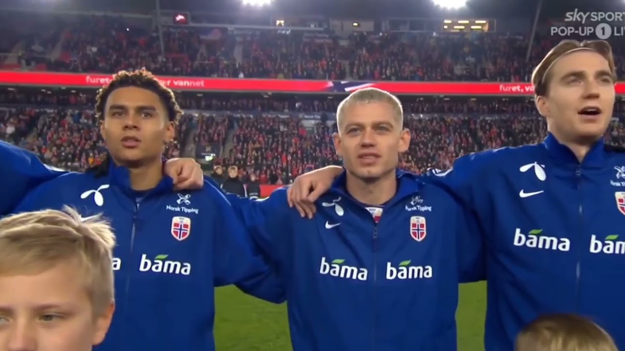 Norway vs Kazakhstan National Anthem - UEFA Nations League 2024/25