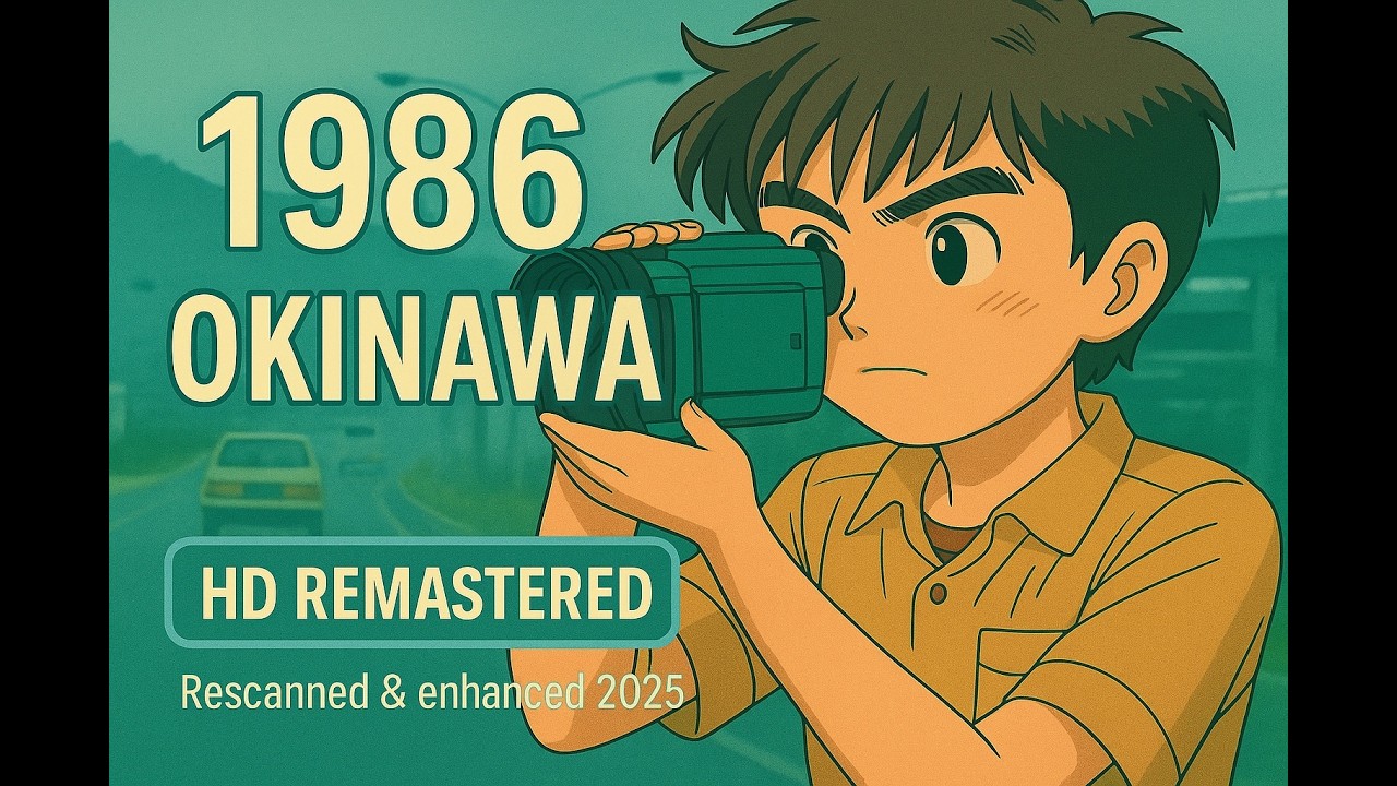 HD Remastered - Driving Through Okinawa in 1986 – (Restored VHS Footage)