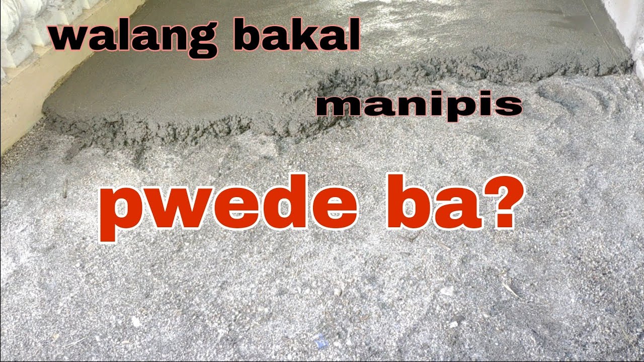 concrete floor diy | manipis at walang bakal na floor slab