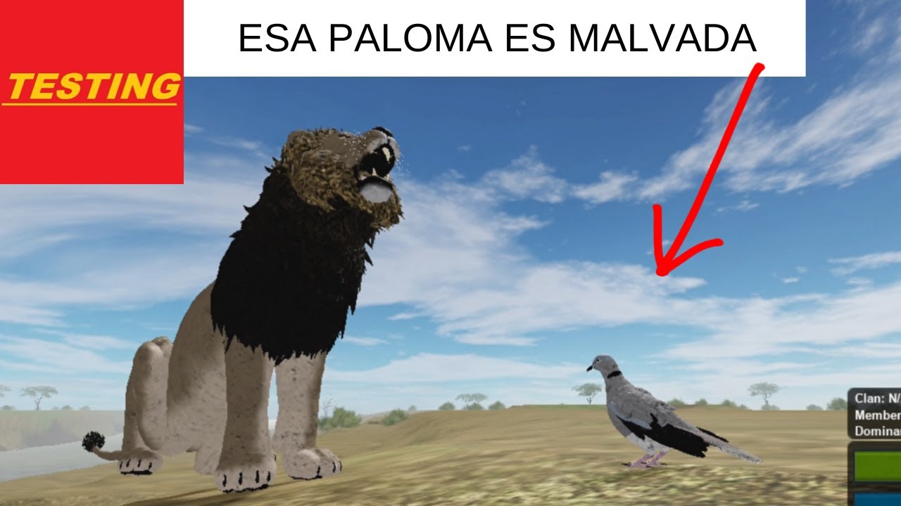 LA PALOMA MÁS DIABÓLICA DEL TESTING A DE WILD SAVANNAH - ROBLOX GAMEPLAY ESPAÑOL 2020