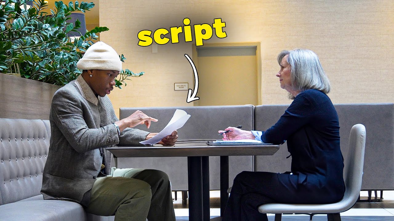 Reading a Script at a Job Interview