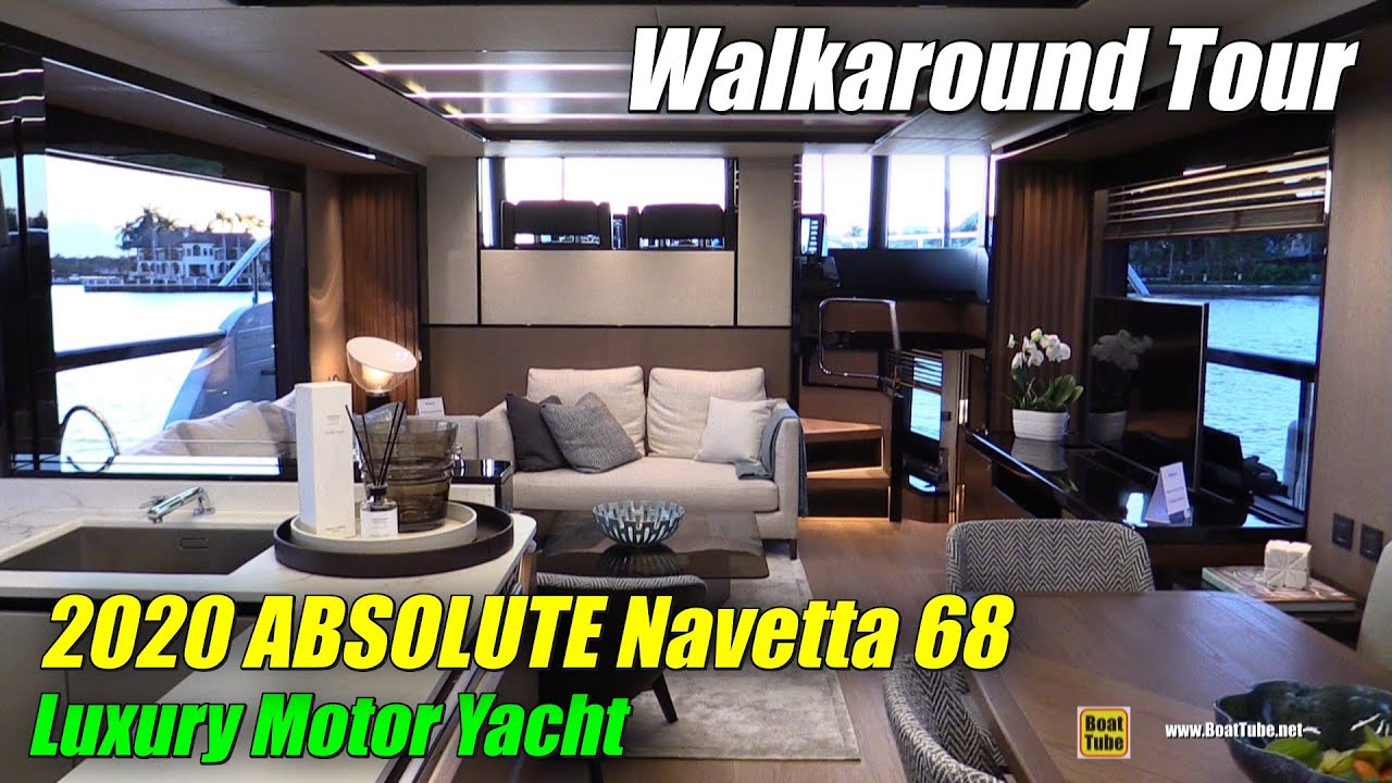 2020 Absolute Navetta 68 Luxury Yacht - Walkaround Tour - 2019 FLIBS