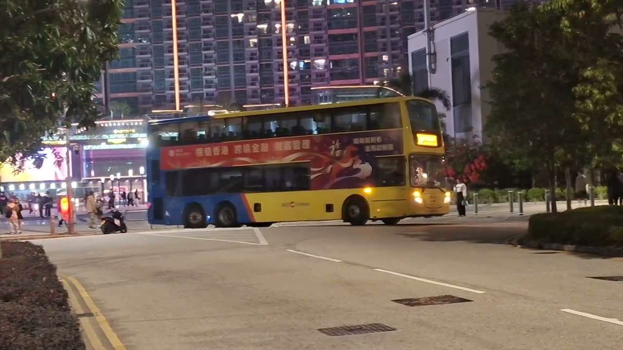 城巴E500新色51206 RZ6849行完22R後科牌離開啟德站 2026/02/17