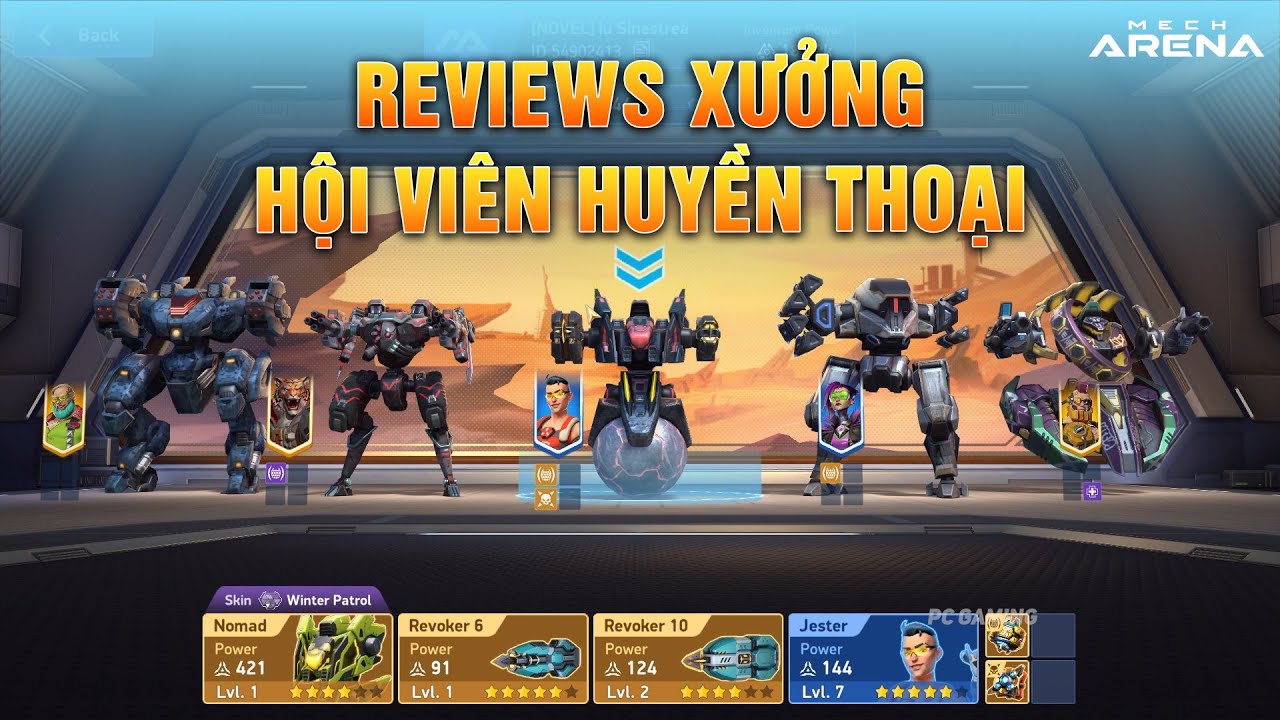 Reviews Đội Hình Hội Viên HUY – Thay Đổi Một Chút Để Mạnh Hơn | Mech Arena