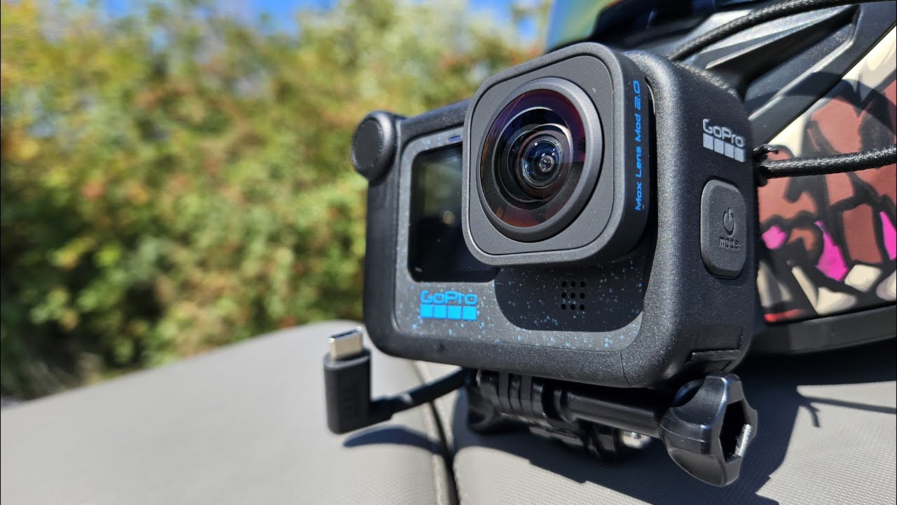 GoPro HERO 12 Black & Max Lens Mod 2.0 aufm Motorrad