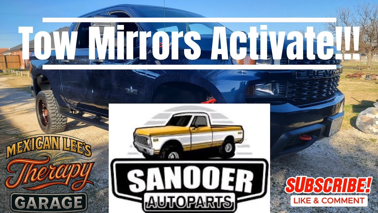 Sanooer Tow Mirrors installation - Part 2 on my 2020 Chevrolet Silverado Trailboss Custom 