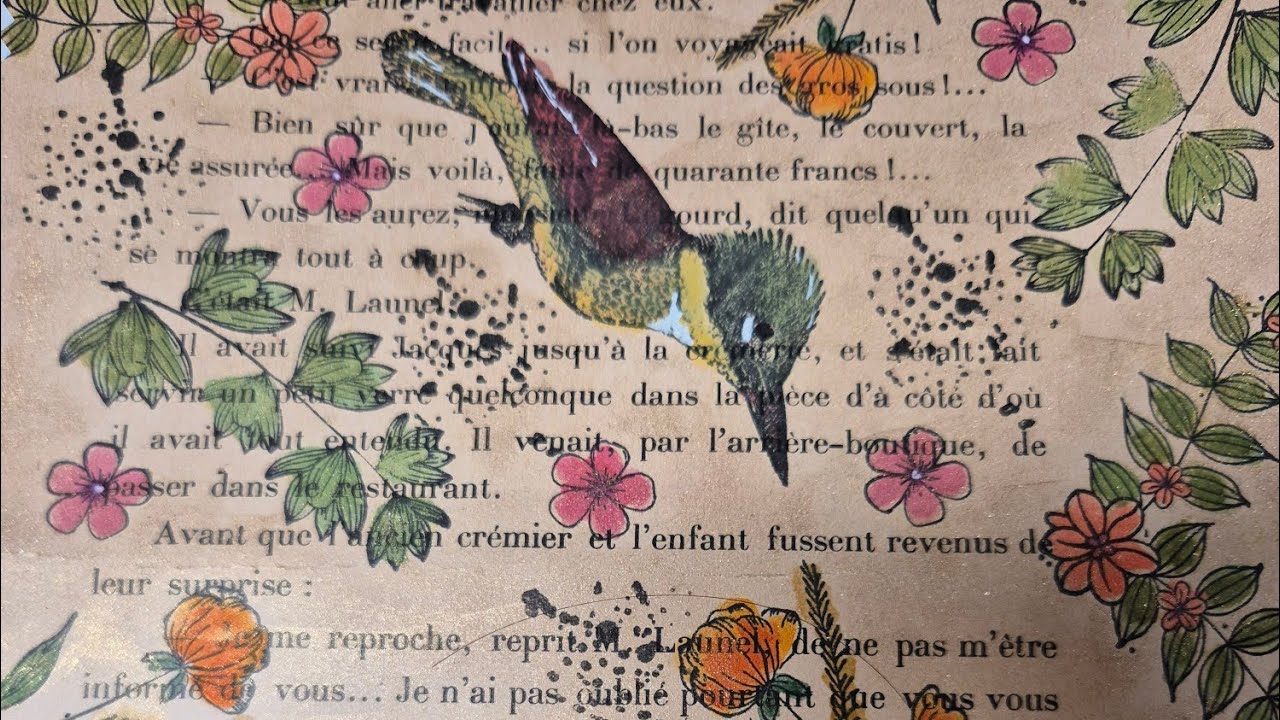 (331) - Page de vieux livre version papier cadeau 🎨