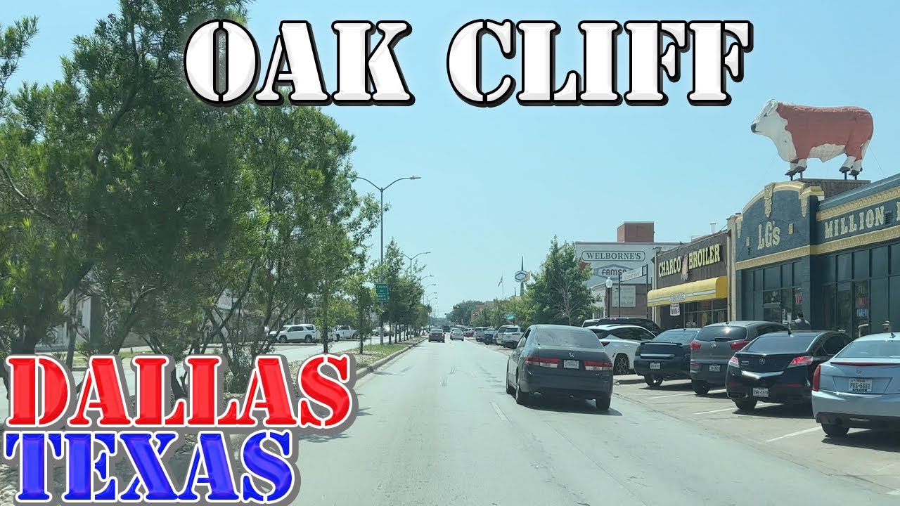 Oak Cliff - Dallas - Texas - 4K Neighborhood Drive
