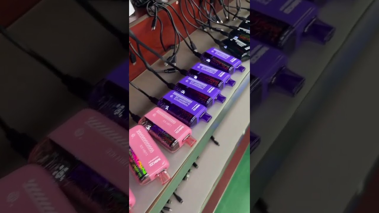 Intelligent digital display disposable e-cigarette production test process #ecigarette #vape #vaping