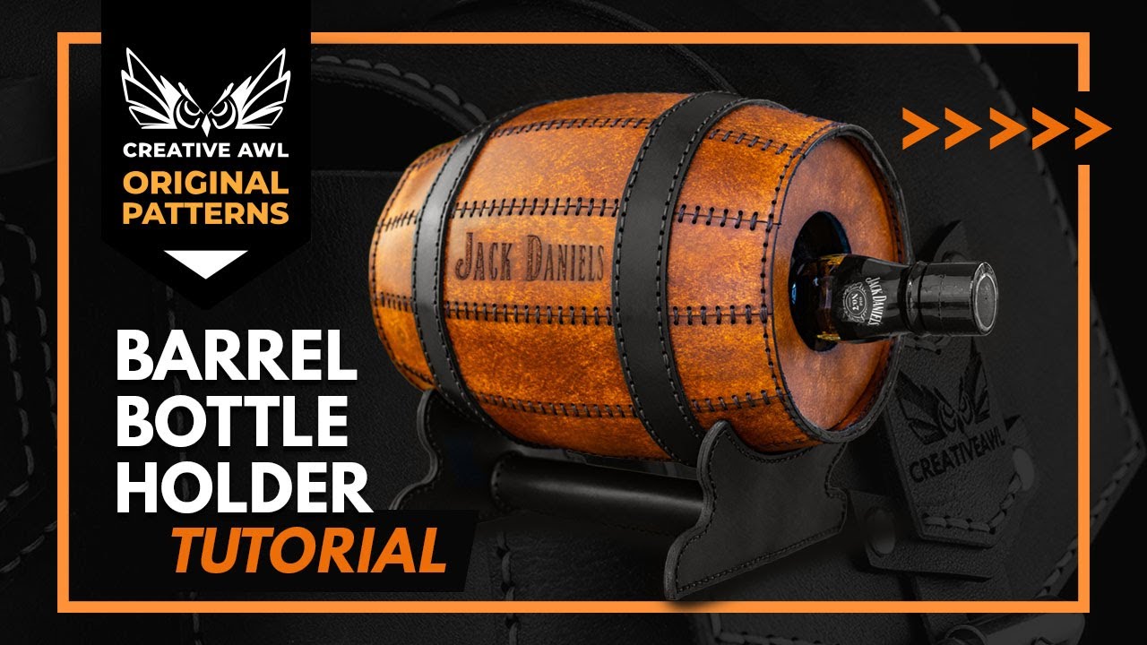 How to make Leather Barrel Bottle Holder