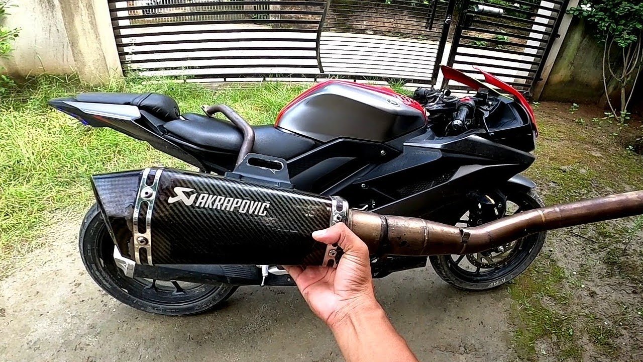 installed Full System Akrapovic Exhaust on My New R15 V3 | Super Bike Sound 😍🔥