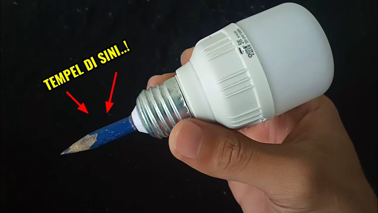 Pinjam Pensil Bekas Anakmu Sebentar,Tempelkan Pada Bohlam Rusak Dan Anda Akan Terkejut